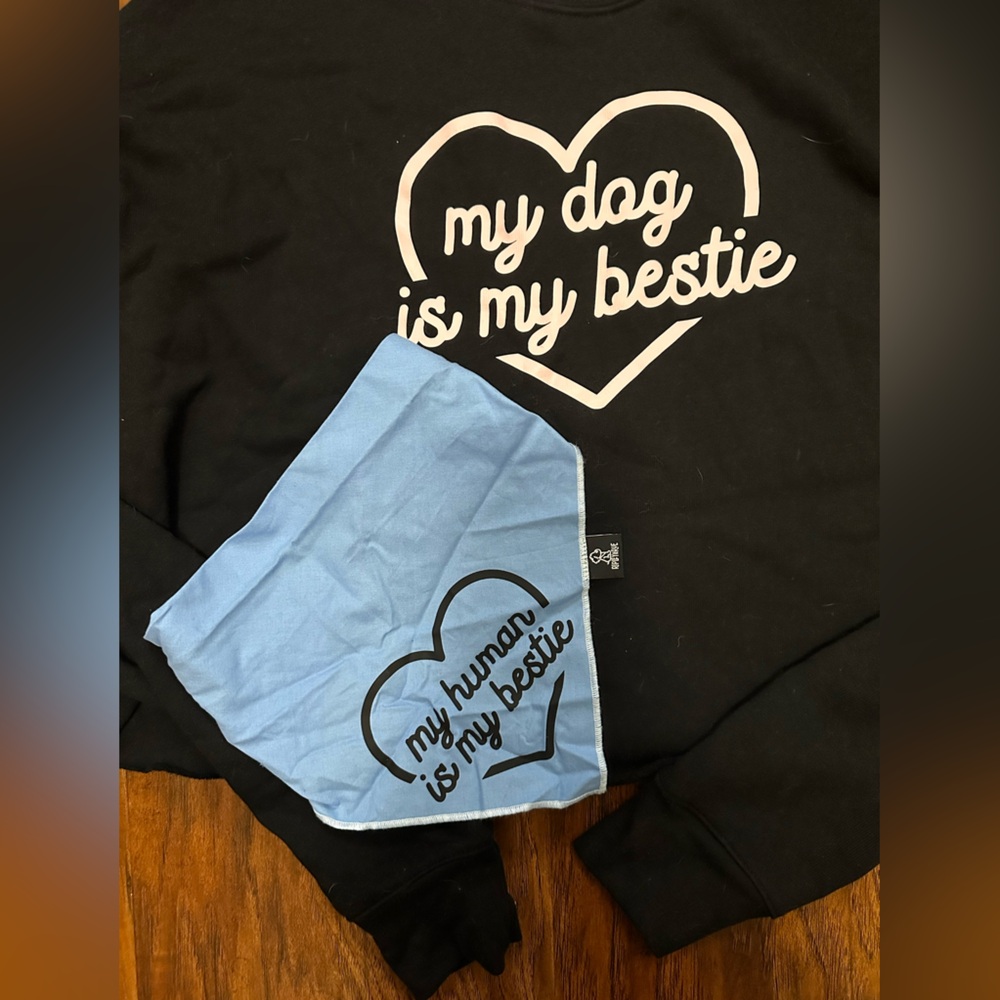 Dog Is My Bestie Shirt & Bandanna
